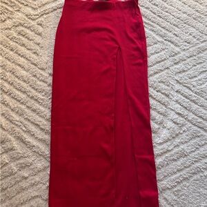 Babyboo red maxi skirt with slit